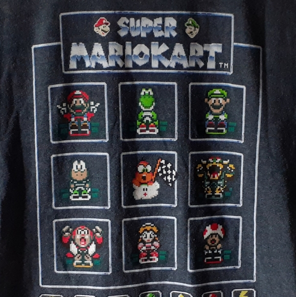 Super Mario Kart boys gray short sleeve t-shirt - Picture 6 of 8